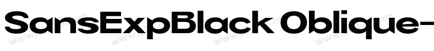 SansExpBlack Oblique字体转换 SansExpBlack Oblique字体转换